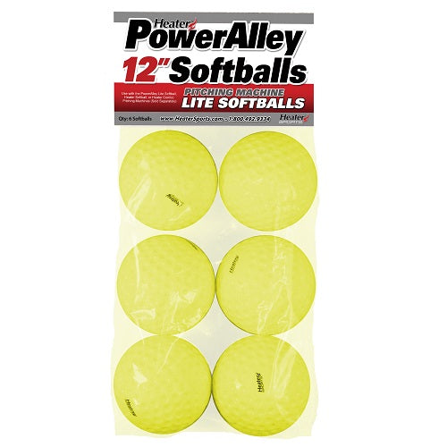 Power Alley 12" Lite Softballs (6 Pack)