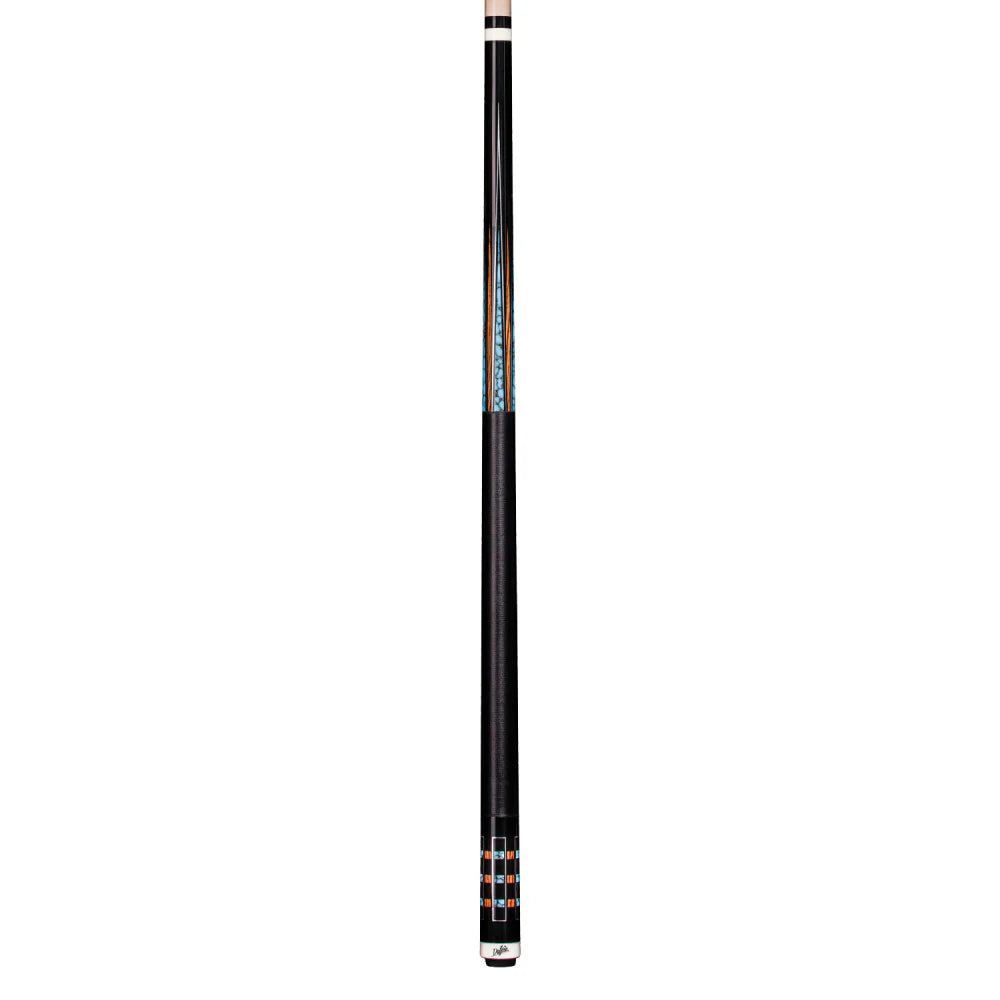 Dufferin Black & Blue Recon Cue With Black Linen Wrap