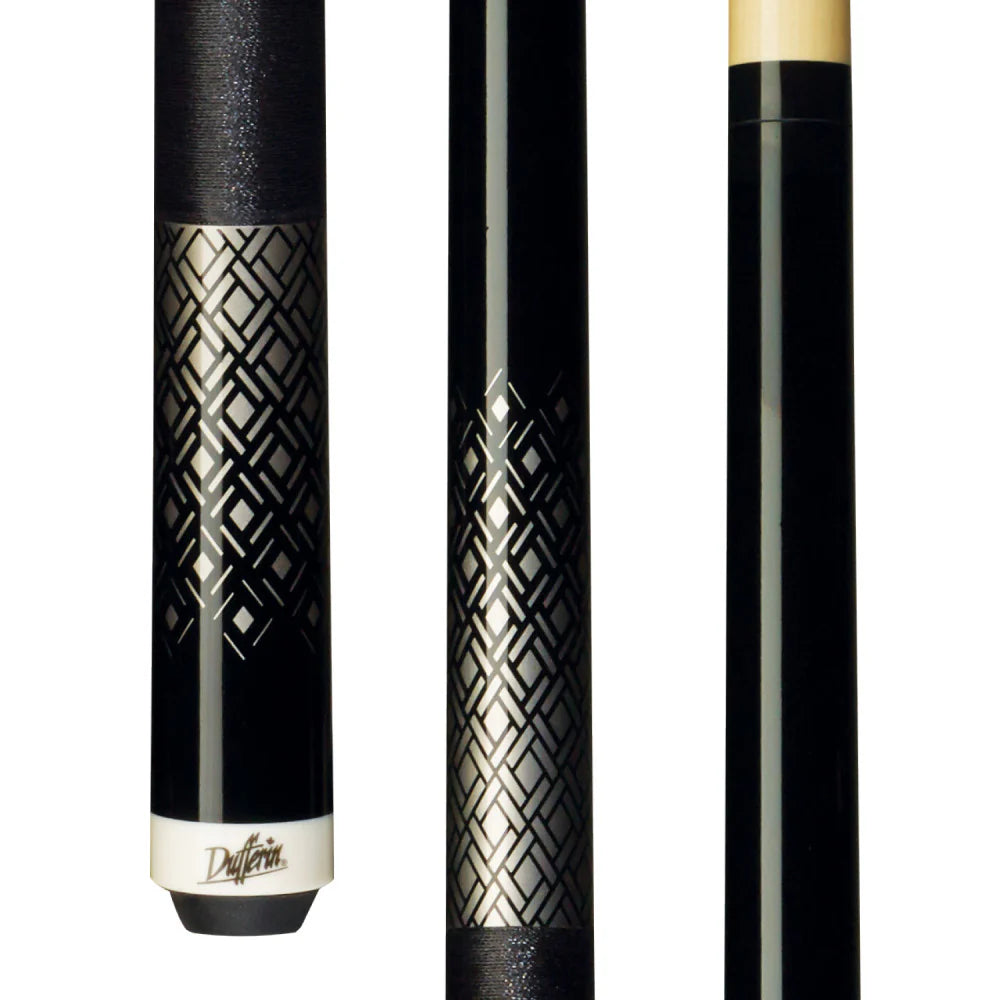 Dufferin Silver Weave Cue With Nylon Wrap