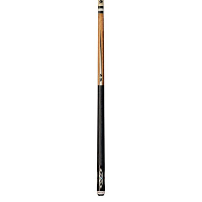 Lucasi Custom Antique Maple/Midnight Black Cue With Embossed Leather Wrap