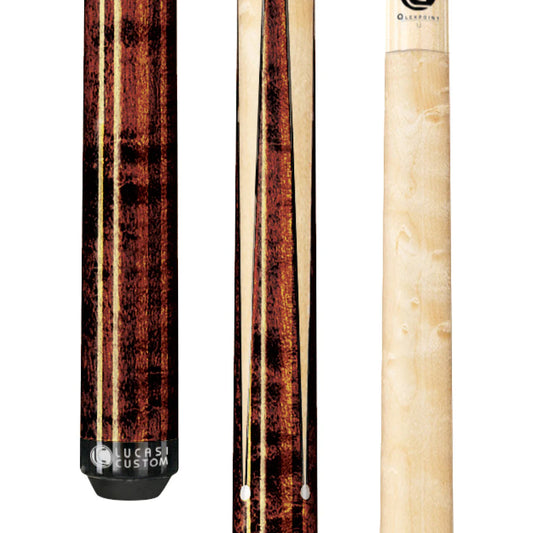 Lucasi Custom Antique Maple Sneaky Pete Wrapless Cue