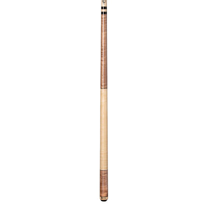 Lucasi Custom Antique Stained & Natural Birdseye Wrapless Cue