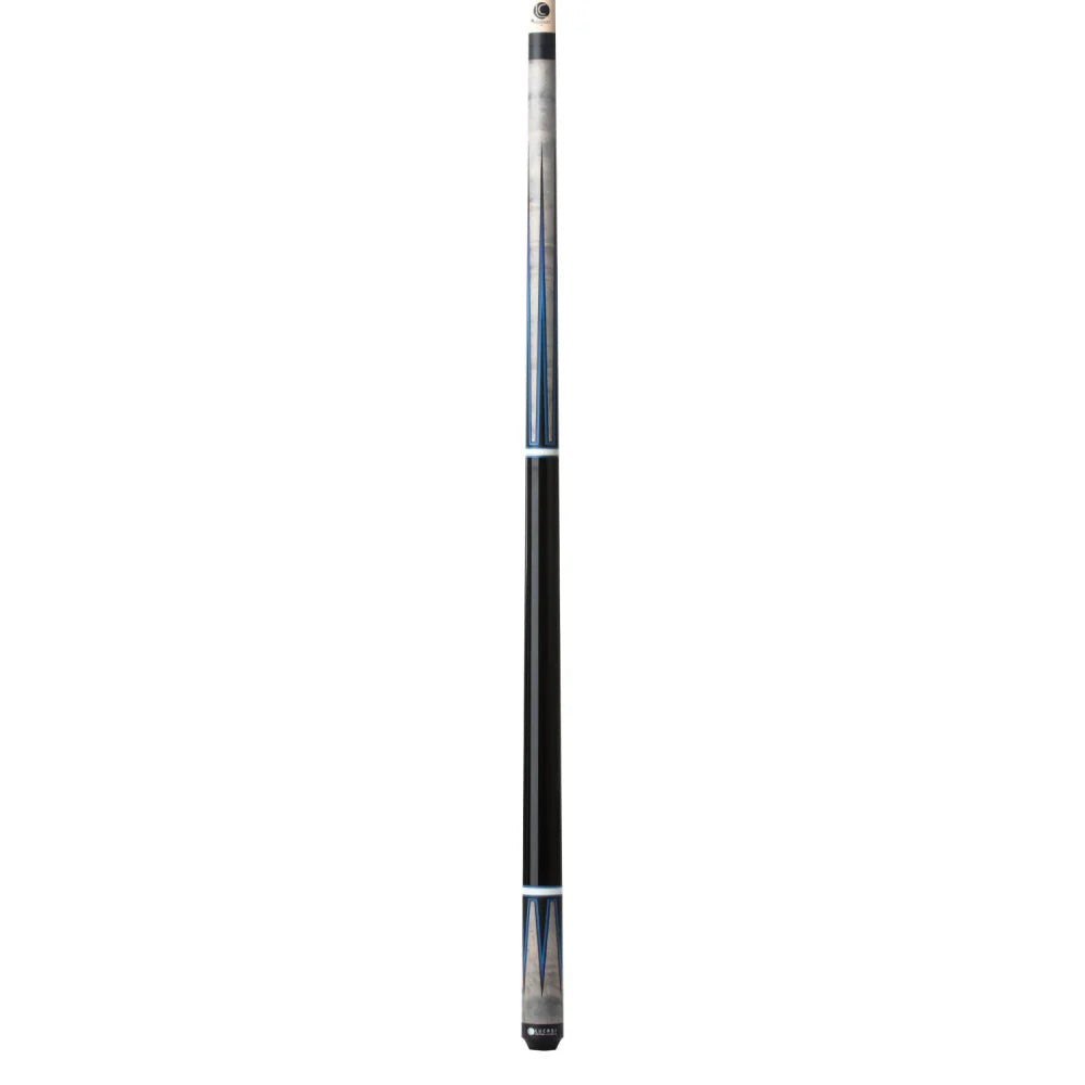 Lucasi Custom Black & Grey/Blue Wrapless Cue