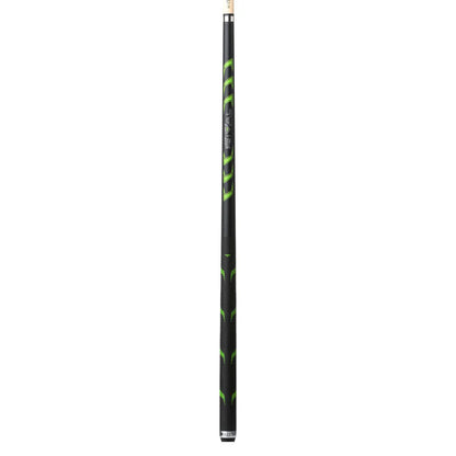 Lucasi Hybrid Rival Black & Metallic Green Matte Finish Cue With Rival G5 Grip