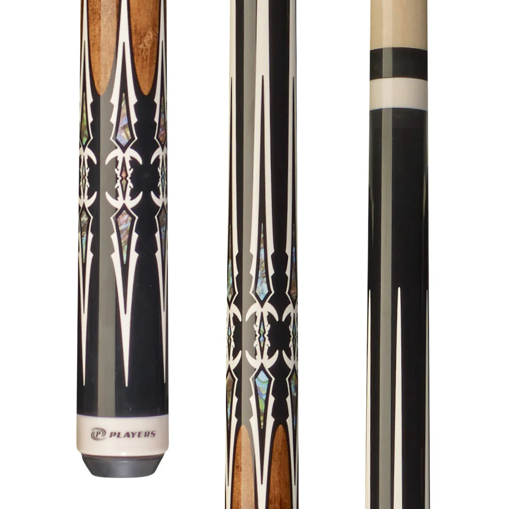 Players Black & Antique Maple Wrapless Cue