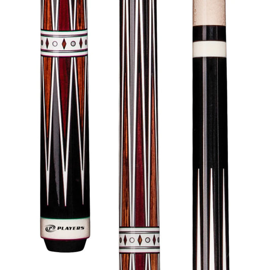 Players Black & Cocobolo Wrapless Cue