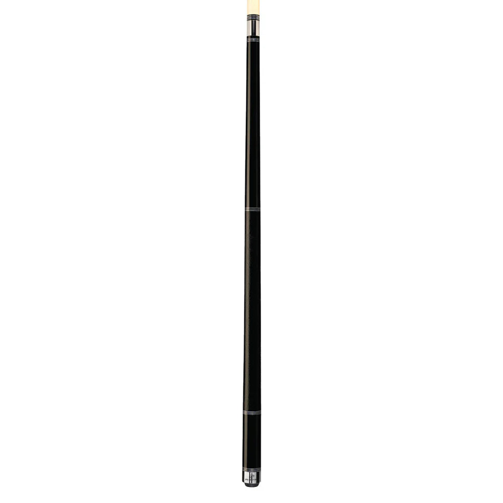 Players Black Cue With Faux Leather Wrap