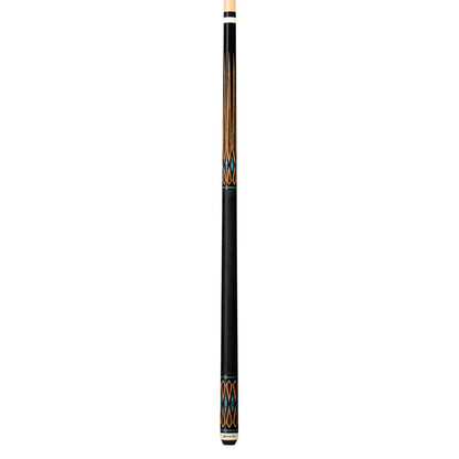 Players Black Palm & Blue Recon Cue With Black Linen Wrap