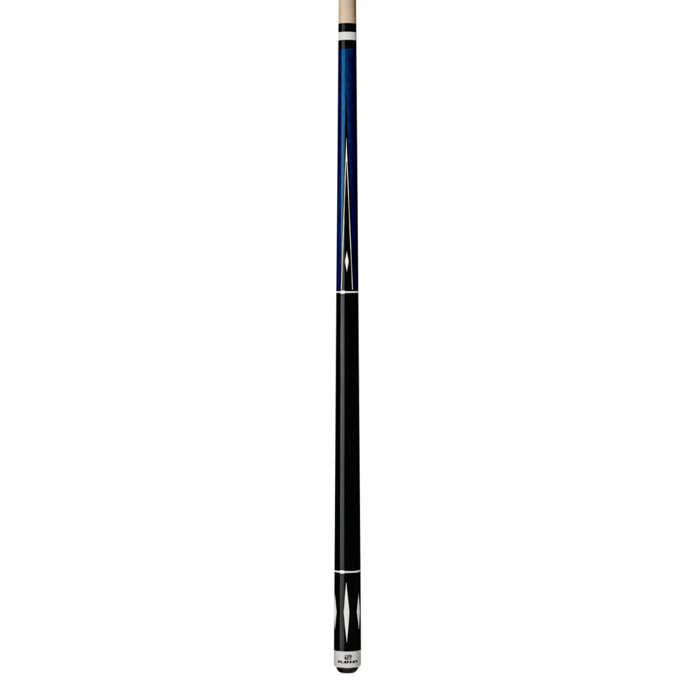 Players Blue & White Diamond Wrapless Cue