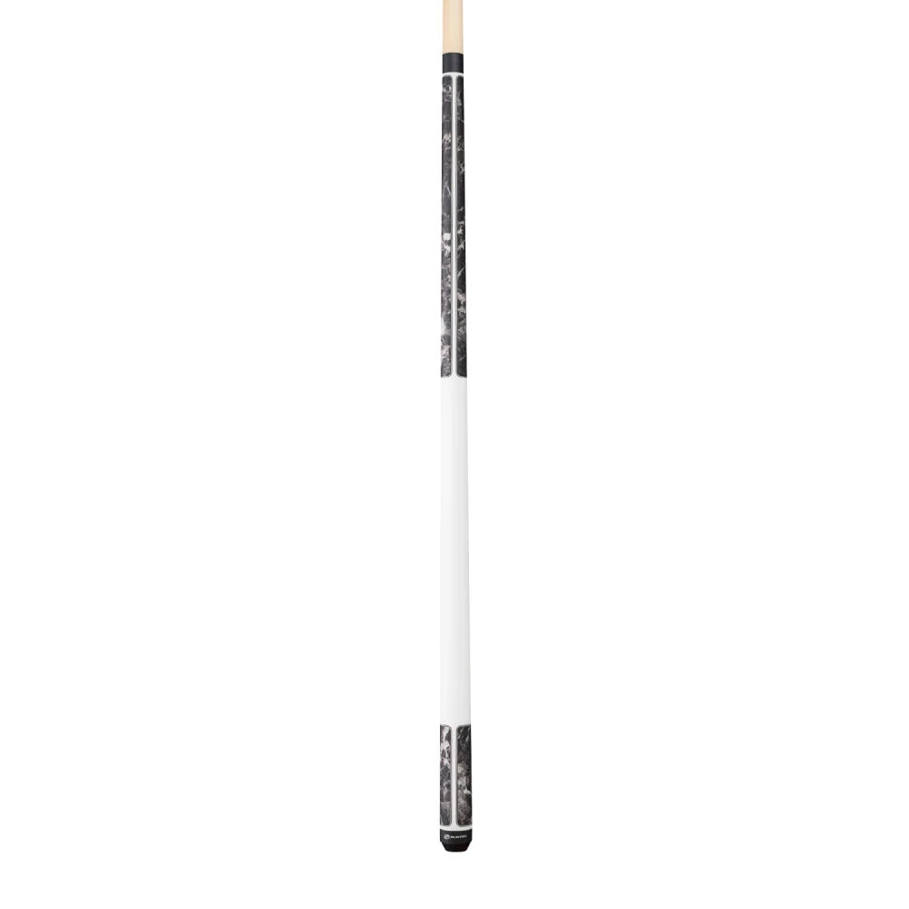 Players Brown Marble With Matte White Wrapless Cue