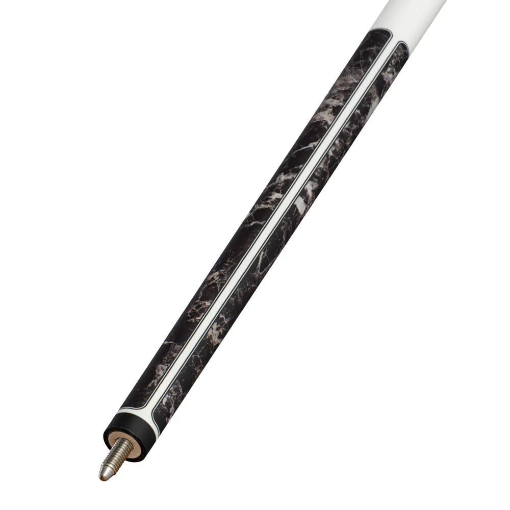 Players Brown Marble With Matte White Wrapless Cue