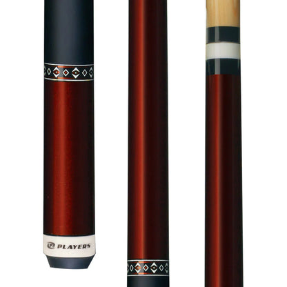 Players Copper Gloss Wrapless Cue