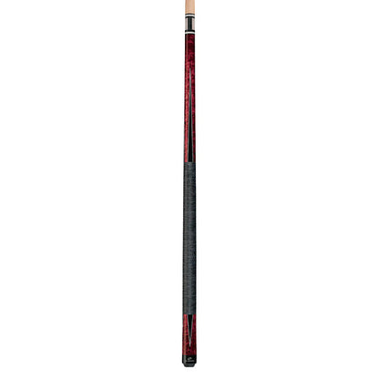 Players Crimson & Black Cue With Black/White Linen Wrap