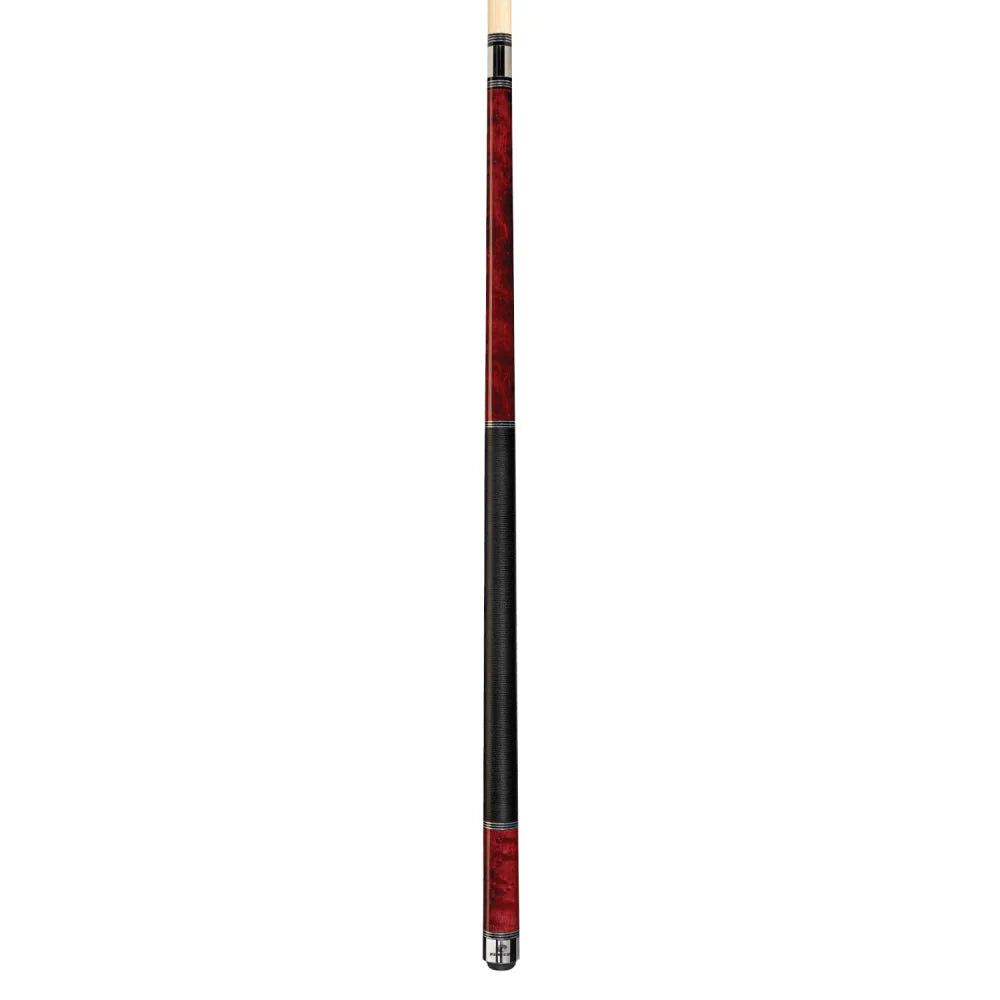 Players Crimson Birdseye Cue With Black Linen Wrap