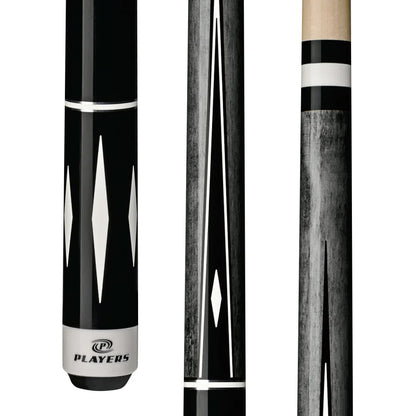 Players Grey & White Diamond Wrapless Cue