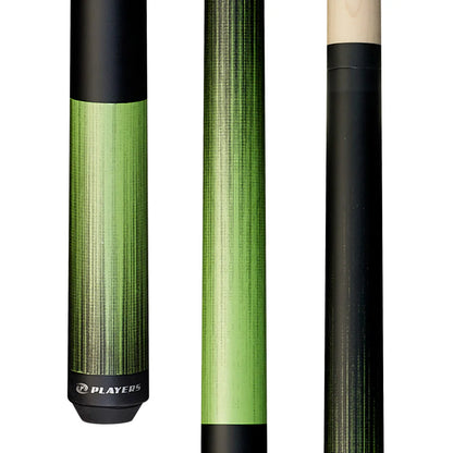 Players Luscious Lime Matte Wrapless Cue