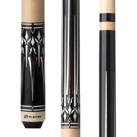 Players Natural Birdseye & Black Wrapless Cue