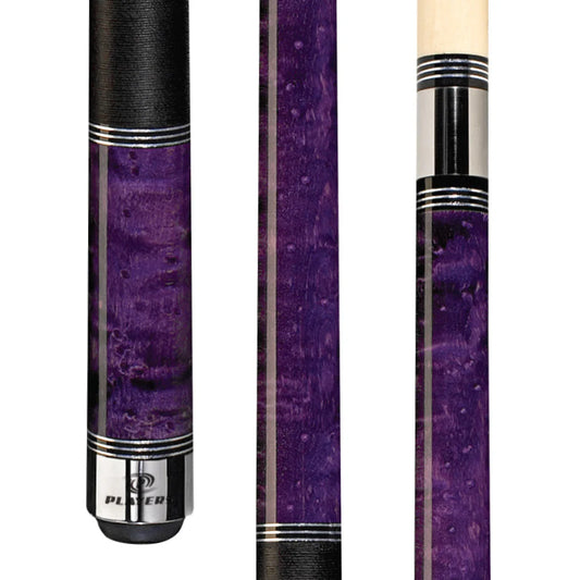 Players Violet Birdseye Cue With Black Linen Wrap