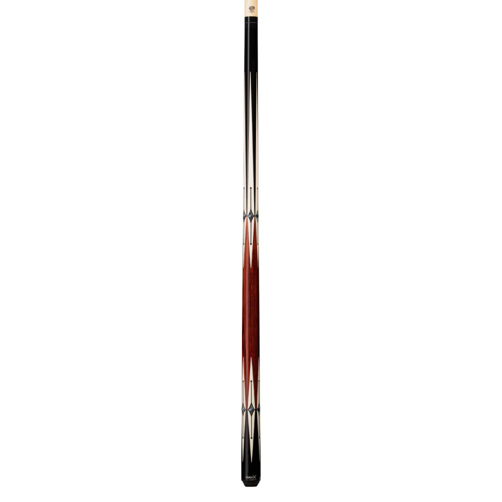 Pure X Black/Cocobolo With Abalone Cue Wrapless Cue