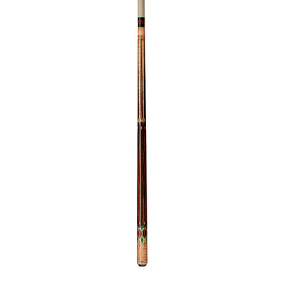 Pure X Golden Birdseye Maple/Cocobolo & Green Malachite Wrapless Cue