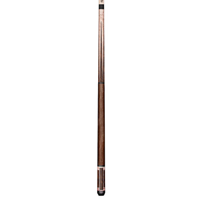 Pure X Matte Smoke Grey Birdseye & Black Palm Cue With Brown Embossed Leather Wrap