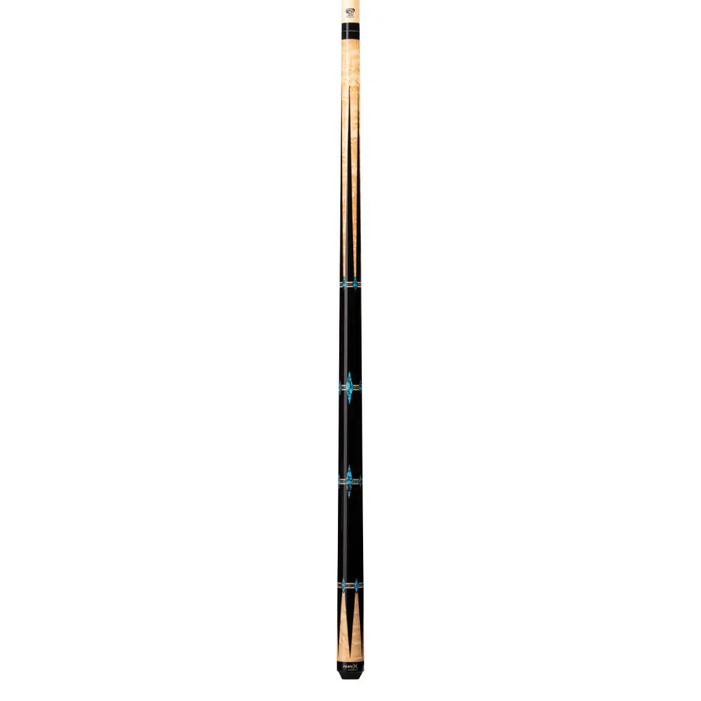 Pure X Natural Birdseye & Black With Blue Recon Wrapless Cue