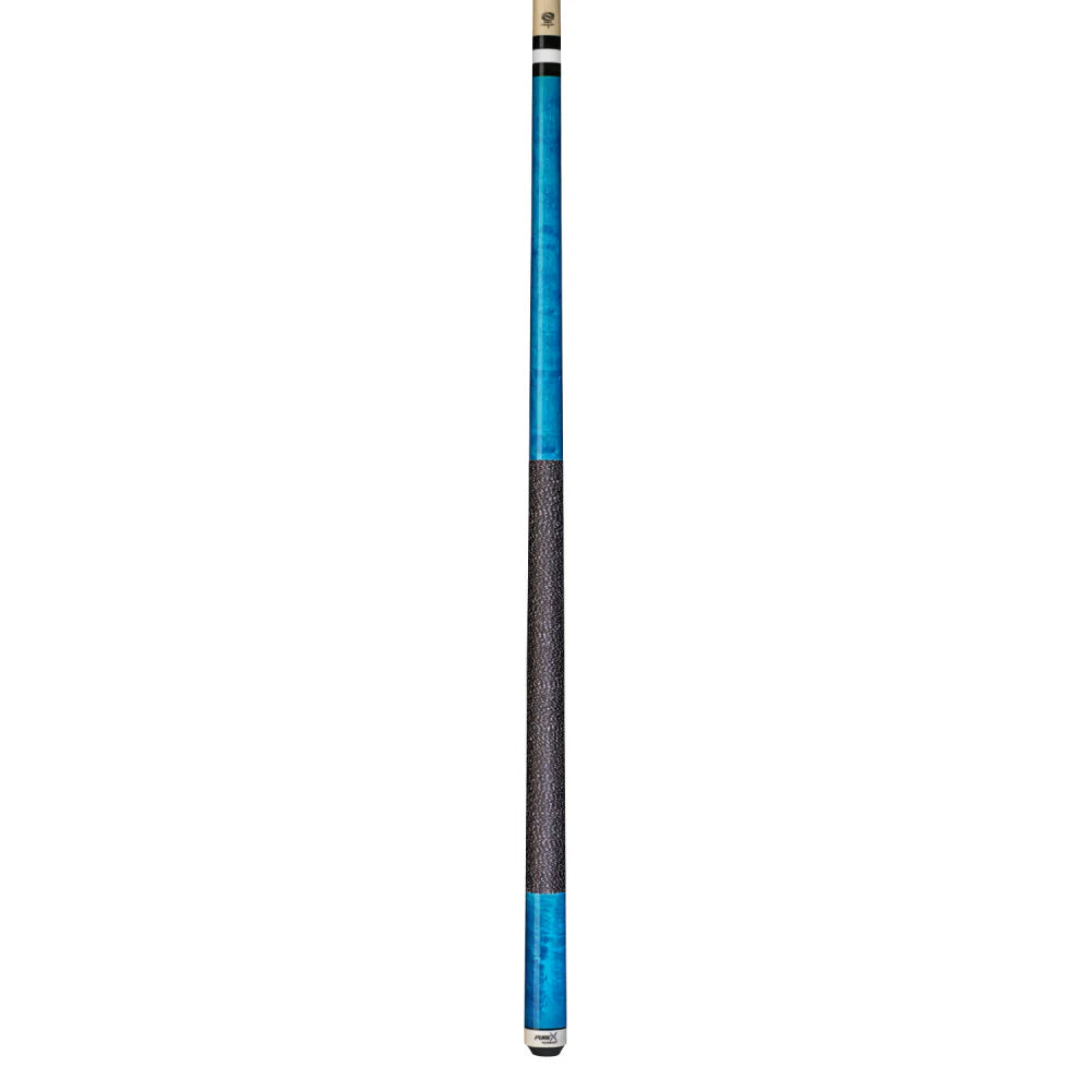 Pure X Teal Stained Birdseye Cue With Black/White Linen Wrap