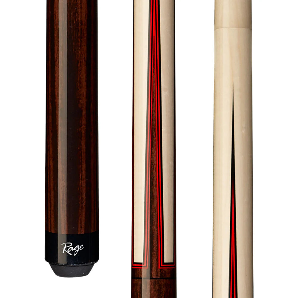 Rage Brown/Red Sneaky Pete Wrapless Cue