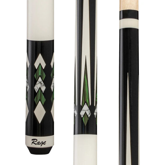 Rage Green Cascades Wrapless Cue