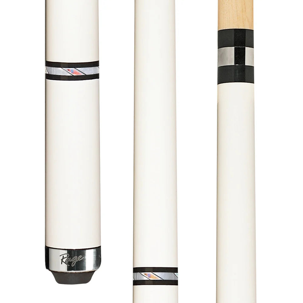 Rage Metallic White Dream Wrapless Cue