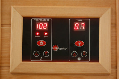 Maxxus "Avignon Edition" 3 Person Corner Near Zero EMF FAR Infrared Sauna (Canadian Red Cedar)