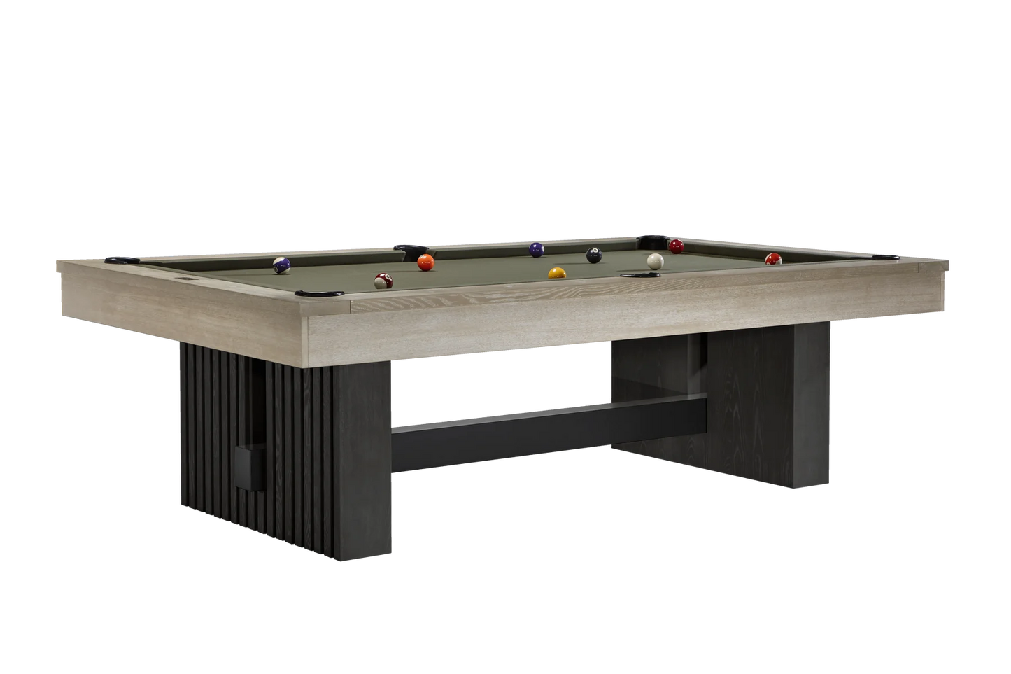 Vancouver 8' Pool Table (Natural Ash & Black Ash)