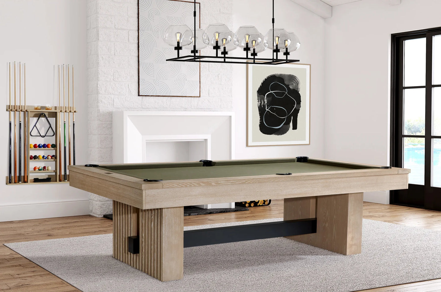 Vancouver 8' Pool Table (Natural Ash)