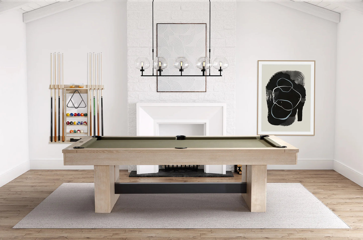 Vancouver 8' Pool Table (Natural Ash)